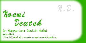 noemi deutsh business card